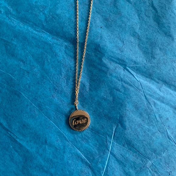 Lulu DK Necklaces gold plated Reversible Enamel Pendant Heart. - Picture 3 of 3